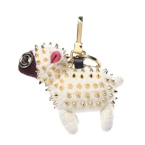 Burberry White Cashmere Studded Wendy the Sheep Charm